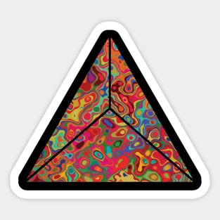 Abstract Triangle Sticker